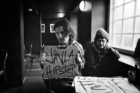 "Fucking hipster!"