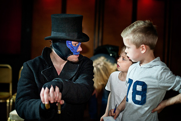 Two boys curious to get to know the scary Strangler