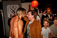 A wrestling fan in Halmstad having an argument with Ken Malmsteen