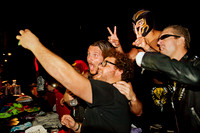 Wrestling fans taking selfies with wrestlers at Pumpehuset, Copenhagen